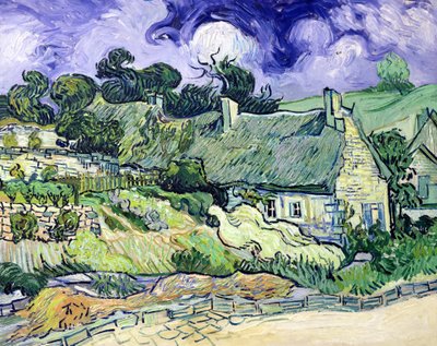 Thatched cottages at Cordeville, Auvers-sur-Oise, 1890 by Vincent van Gogh